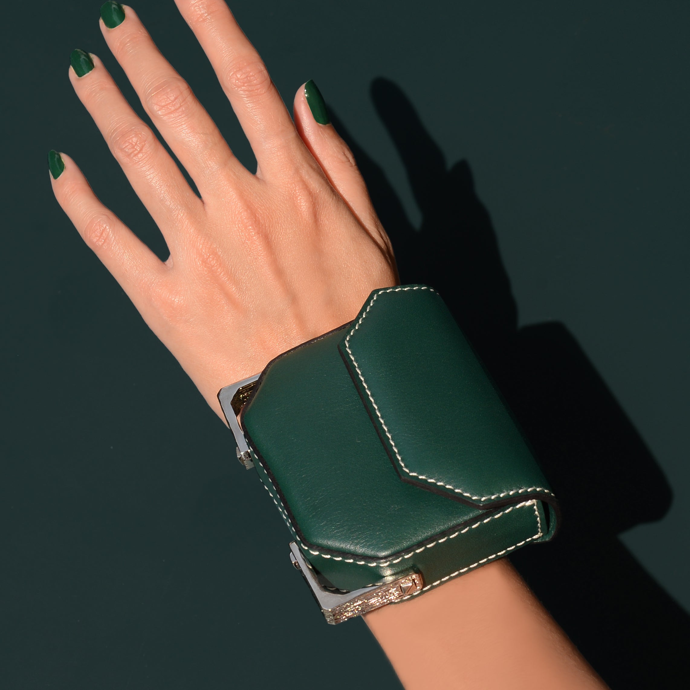 Wrist bag-Calfskin