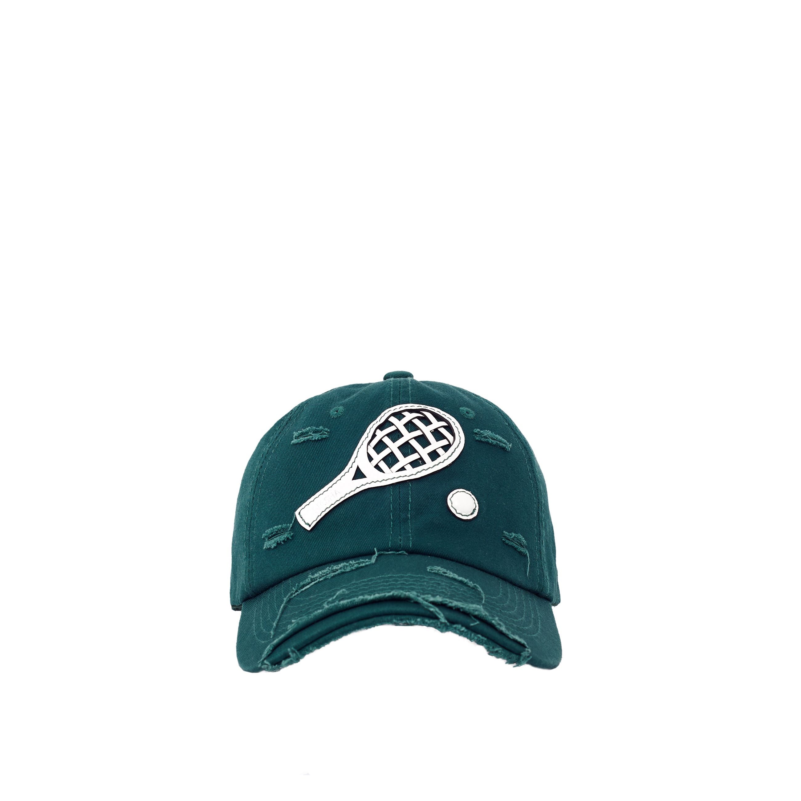 TENNIS RACKET CAP | COURT GREEN+WHITE