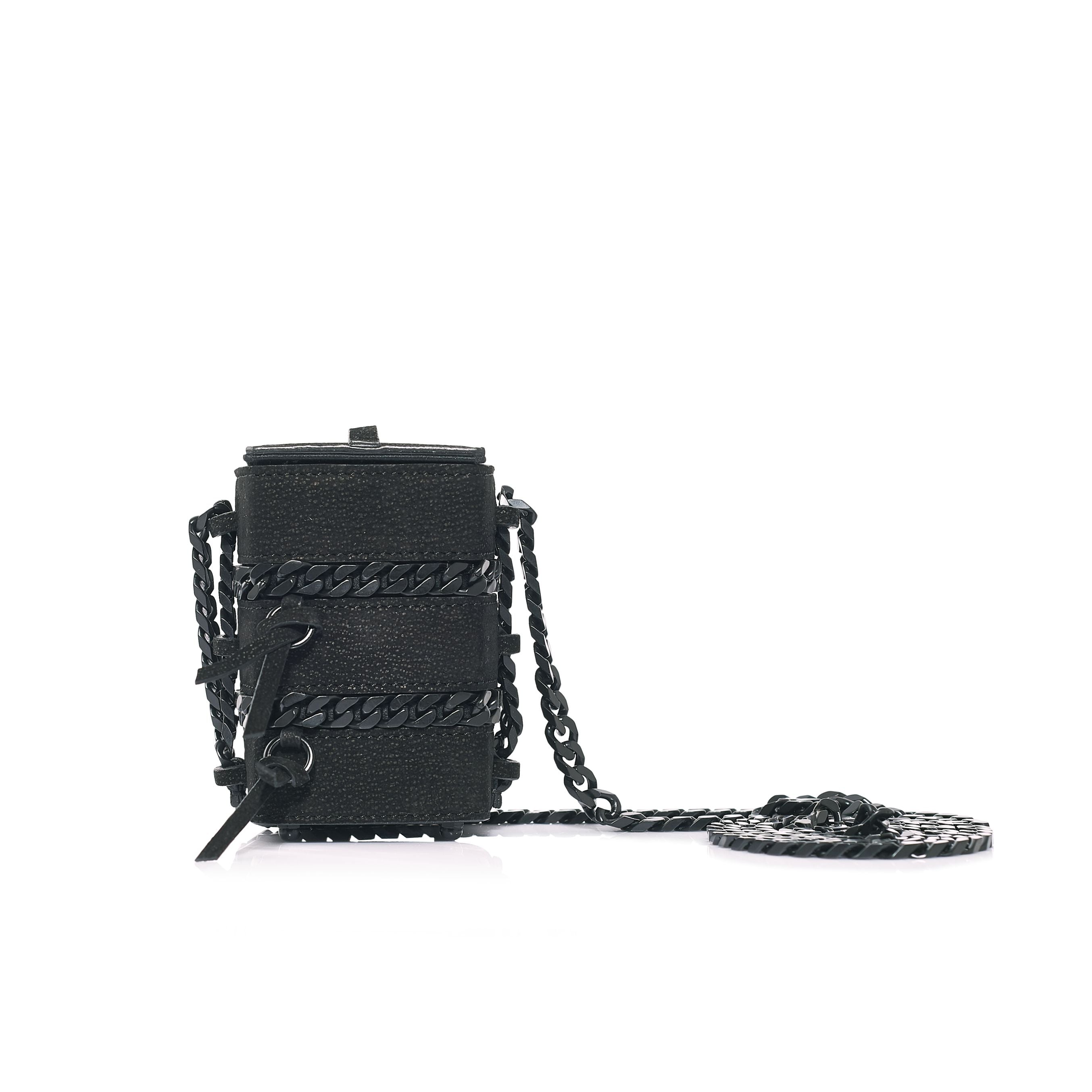 BABY PINTO CUBE CHAIN | BLACK MATTE