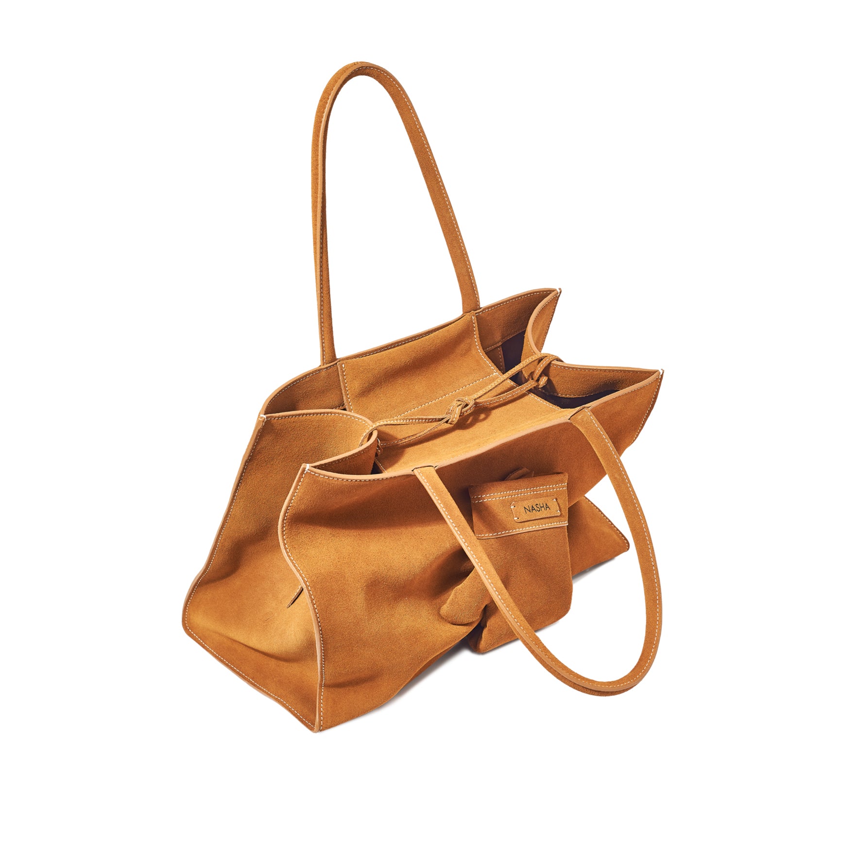 BOXER TOTE | SUNTAN SUEDE (Pre-Order 7-14 Days)