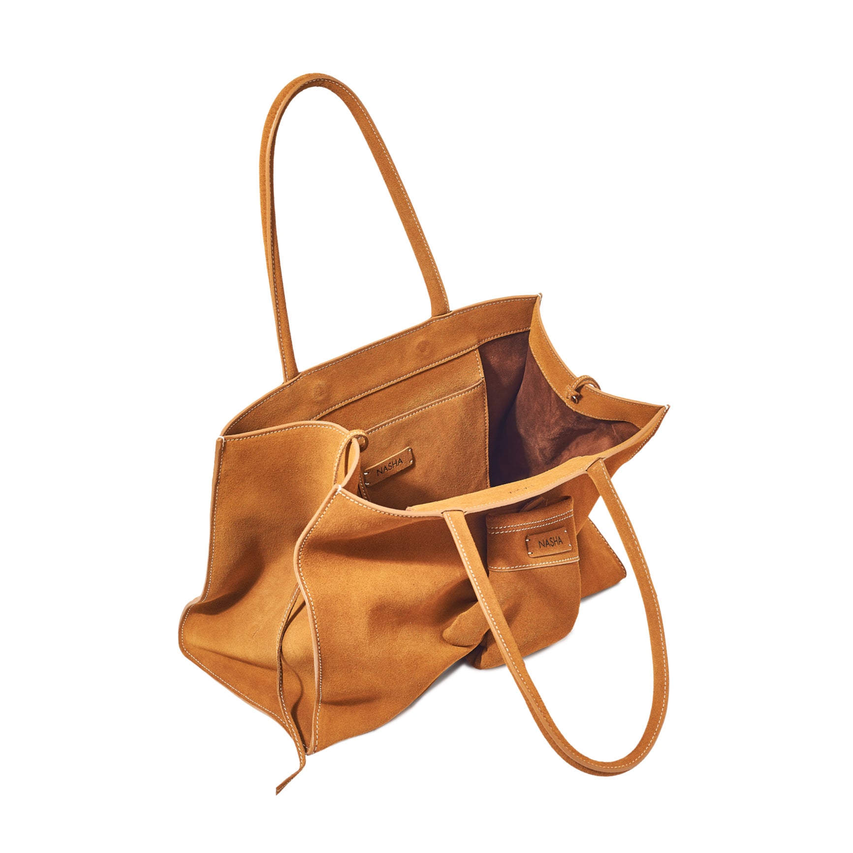 BOXER TOTE | SUNTAN SUEDE (Pre-Order 7-14 Days)