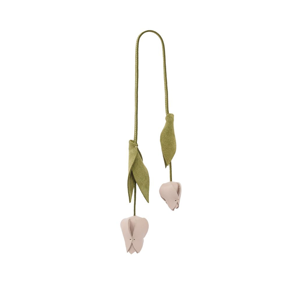 TULIP SWAY | OFF WHITE-GREEN SUEDE