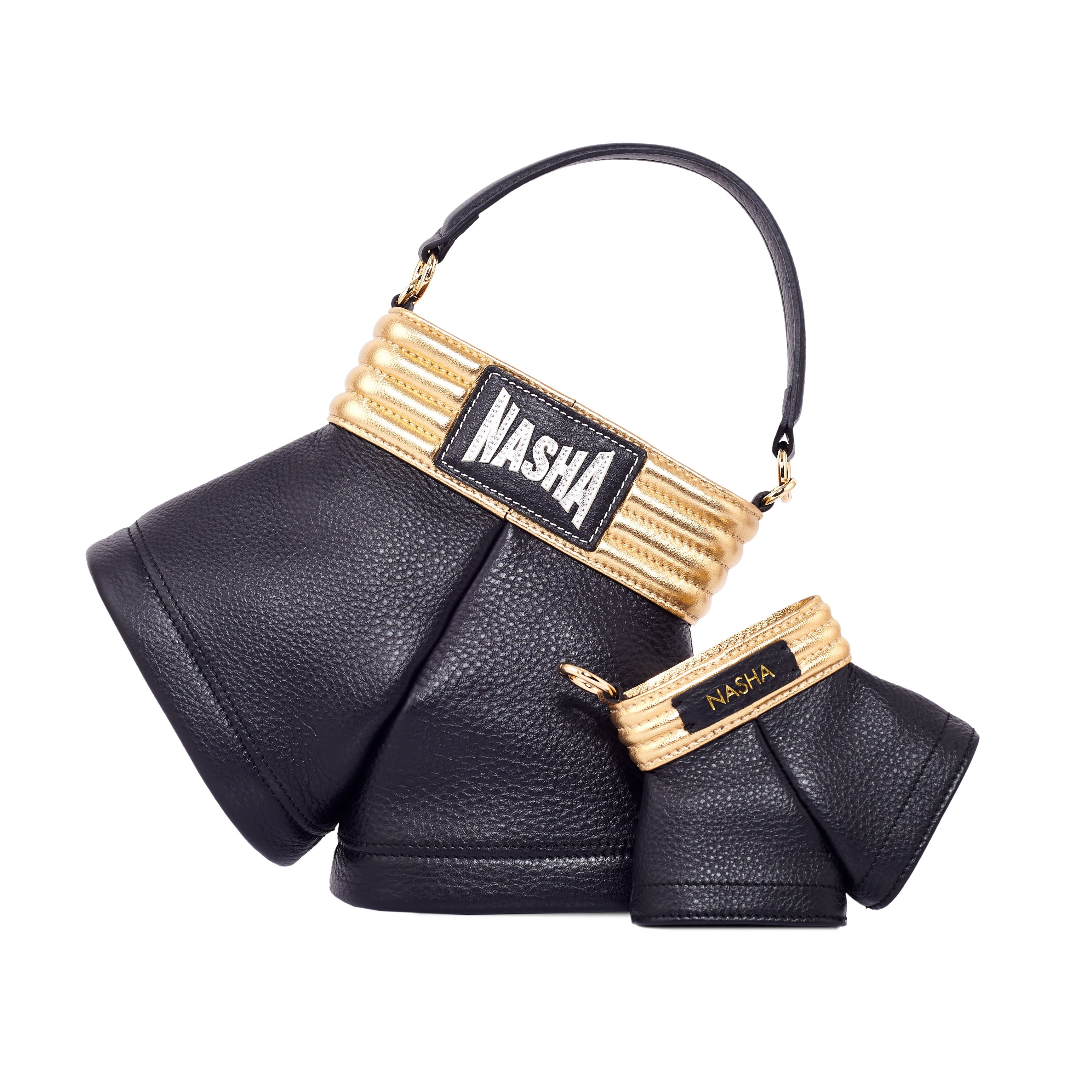 BOXER SHORTS L | SHINY GOLD&BLACK