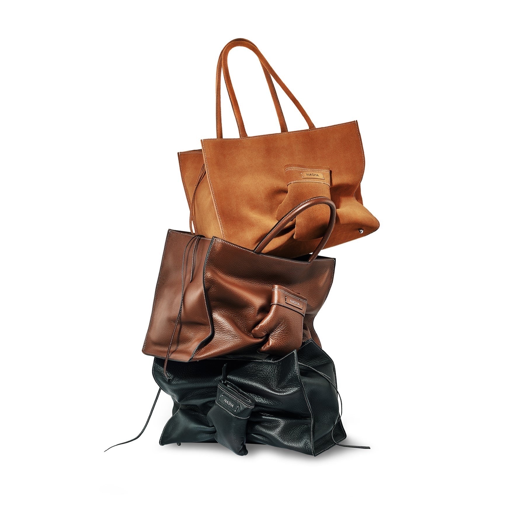 BOXER TOTE | SUNTAN SUEDE (Pre-Order 7-14 Days)