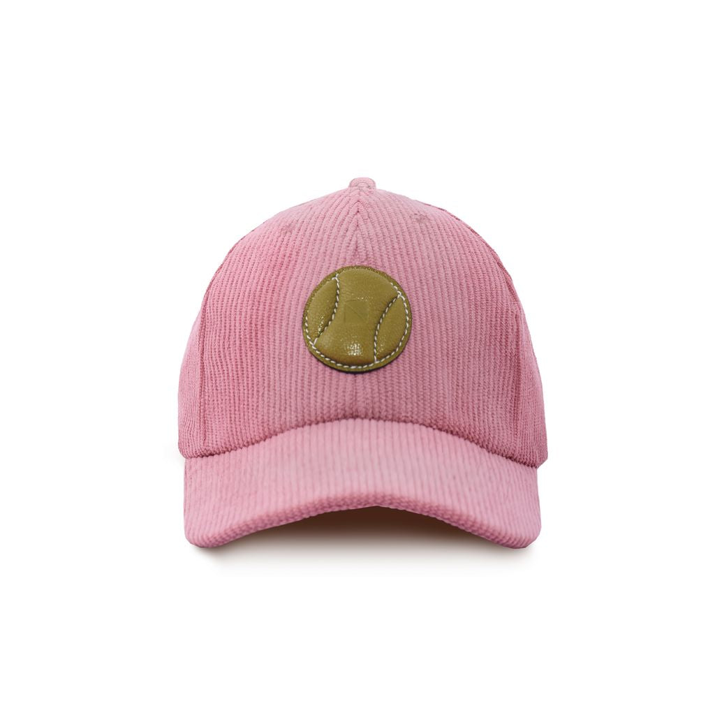 TENNIS BALL CORDUROY CAP | ROSE