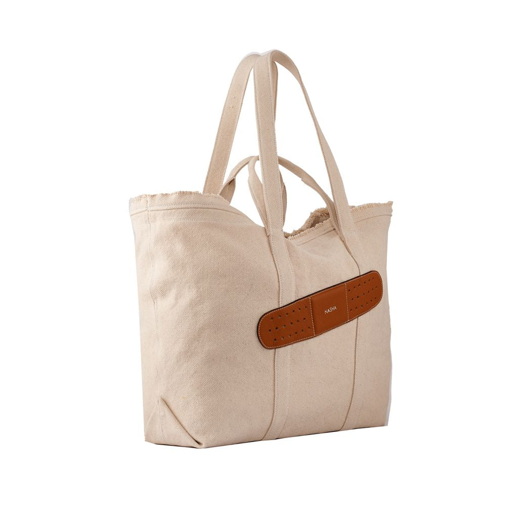 BANDAGE CANVAS (L) | OFF-WHITE CAMEL