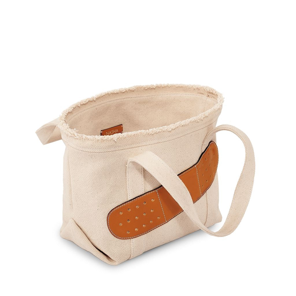 BANDAGE CANVAS (M) | OFF-WHITE CAMEL