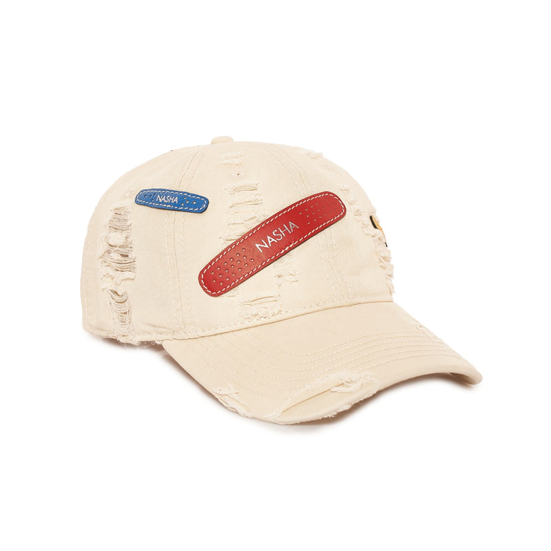 BANDAGE CAP | OFF WHITE  FIGHTER RED