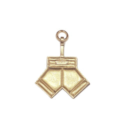 BOXER SHORTS KEY CHAIN | SHINY GOLD