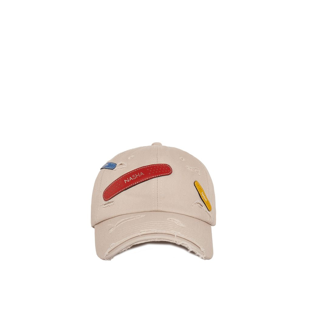 BANDAGE CAP COTTON | OFF WHITE FIGHTER RED2