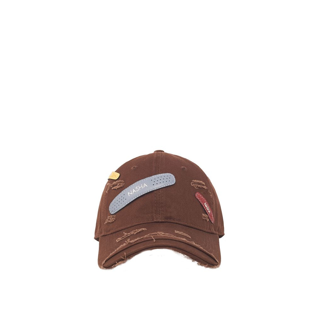 BANDAGE CAP COTTON | BROWN - JEANS
