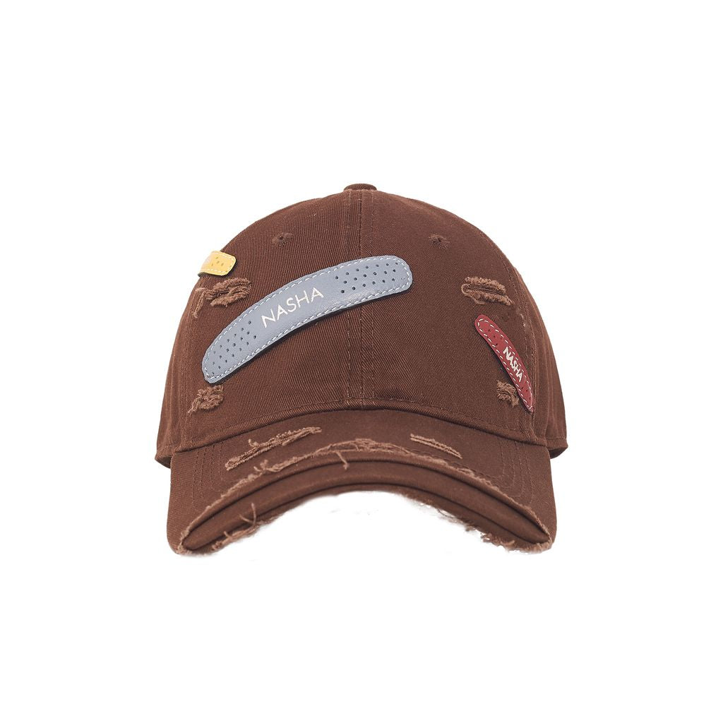 BANDAGE CAP COTTON | BROWN - JEANS