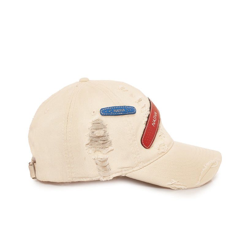 BANDAGE CAP | OFF WHITE  FIGHTER RED