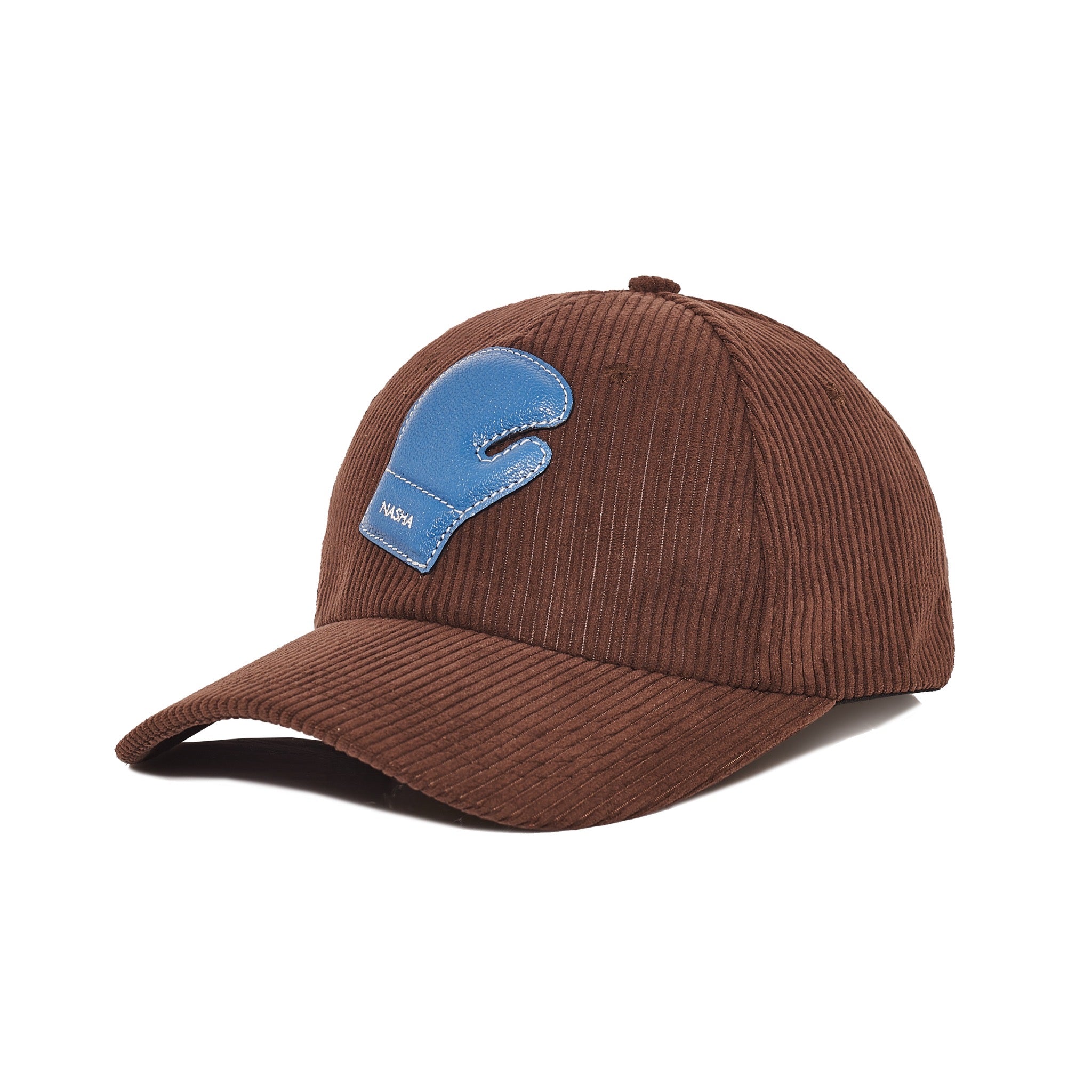 BOXER CAP CORDUROY | BROWN-SKY BLUE