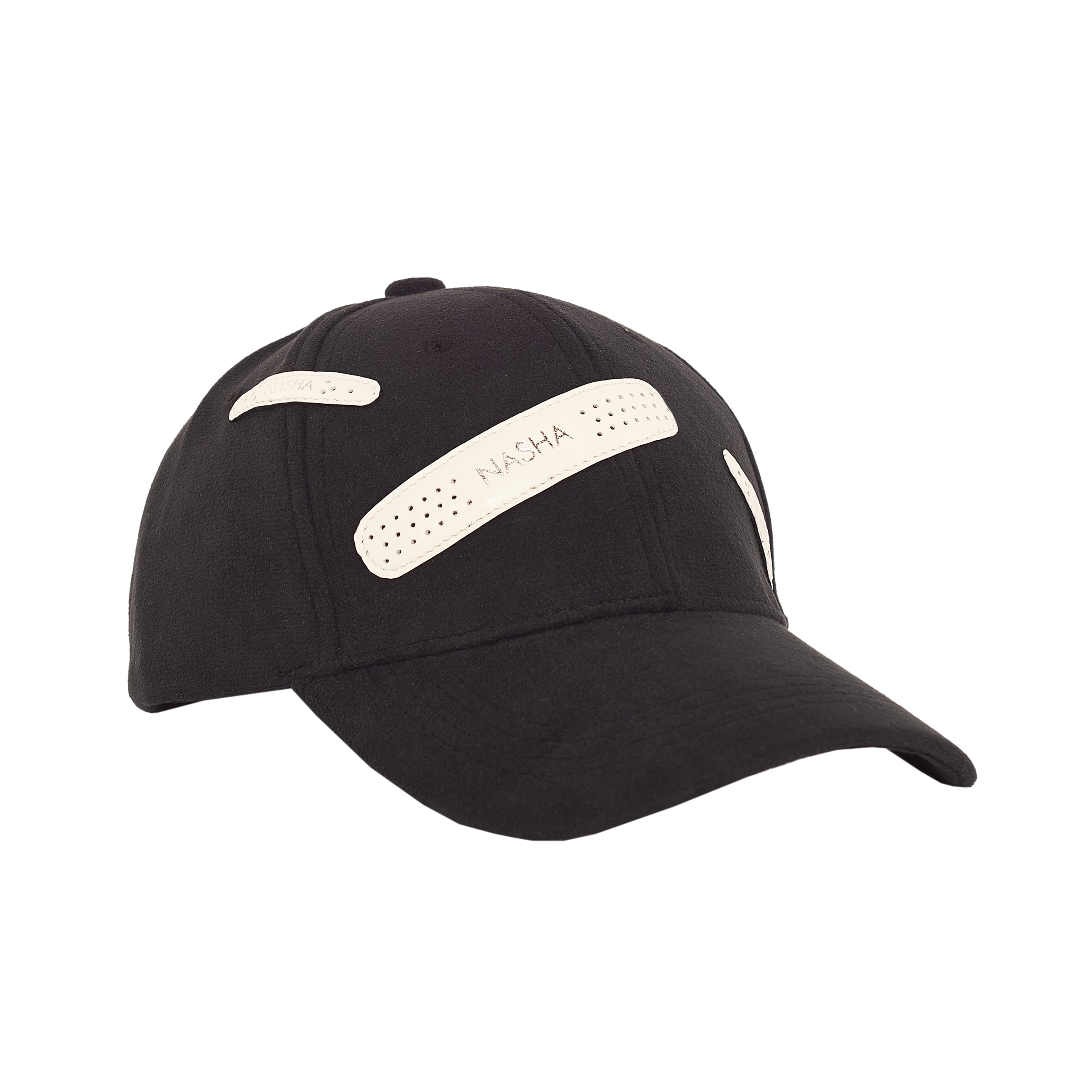 BANDAGE CAP SUEDE | BLACK-WHITE