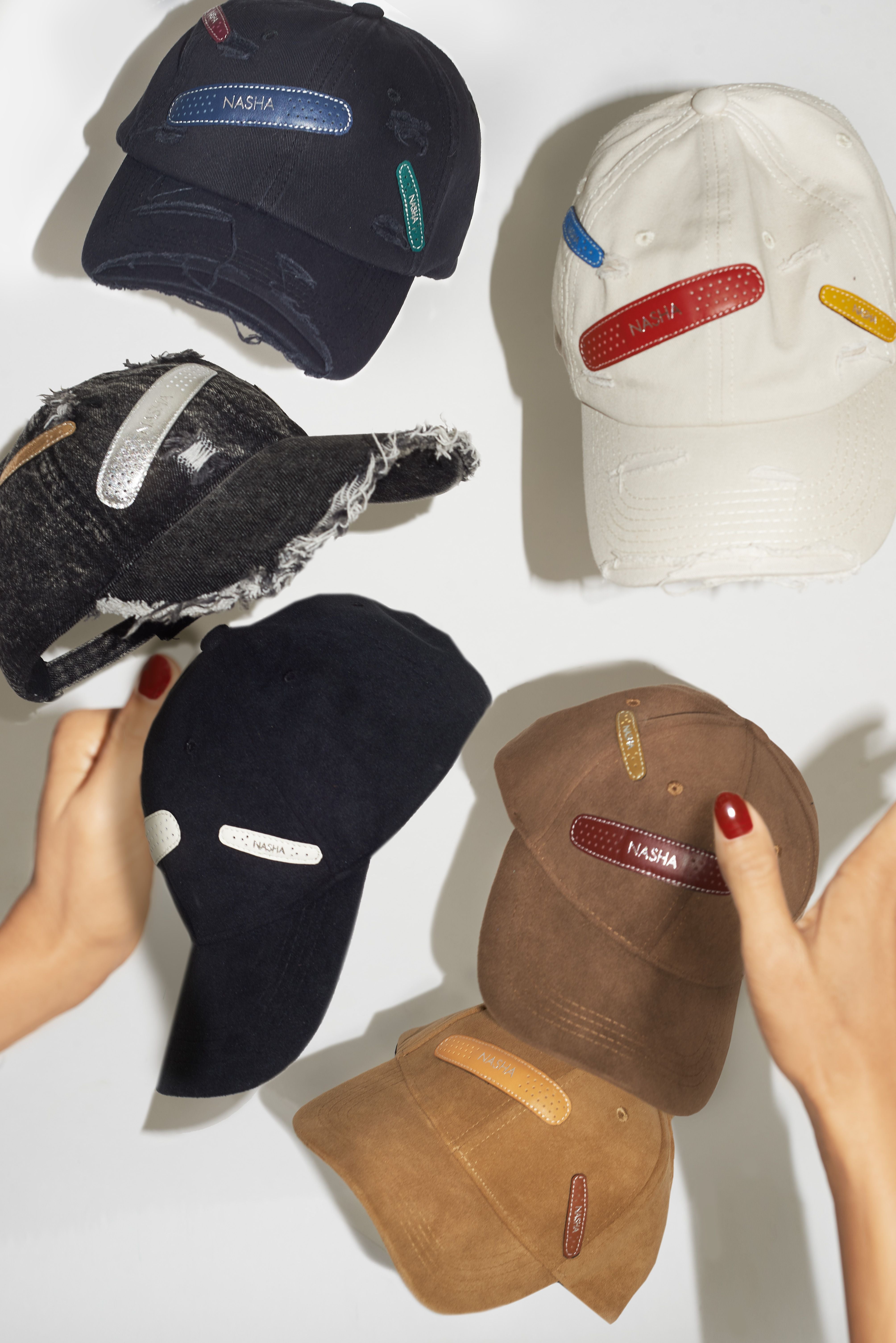 BANDAGE CAP SUEDE | BLACK-WHITE