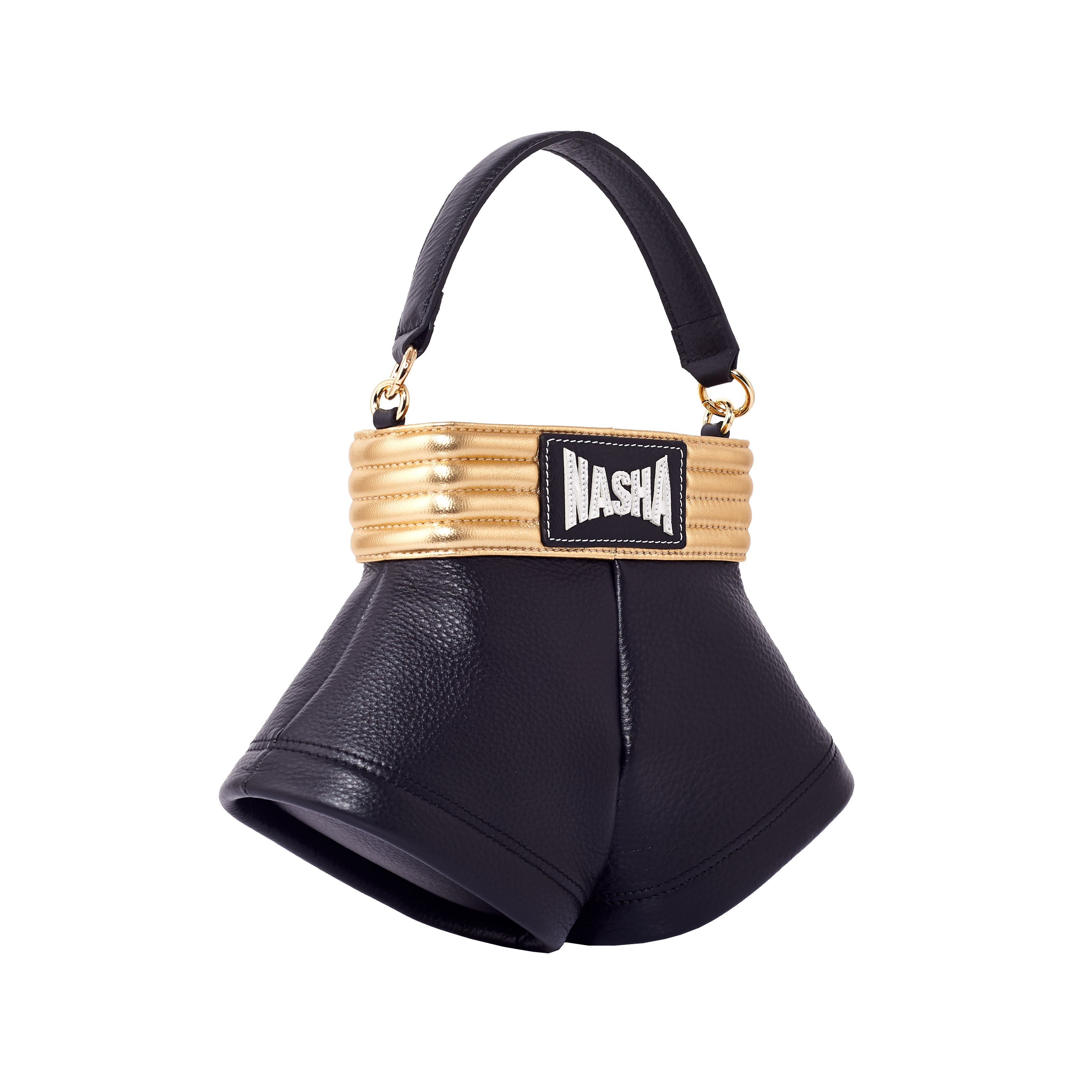 BOXER SHORTS L | SHINY GOLD&BLACK