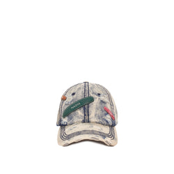 BANDAGE CAP | BLEACHED  LIGHT DENIM JADE