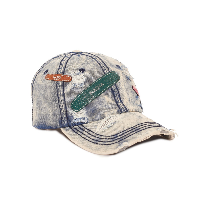 BANDAGE CAP | BLEACHED  LIGHT DENIM JADE