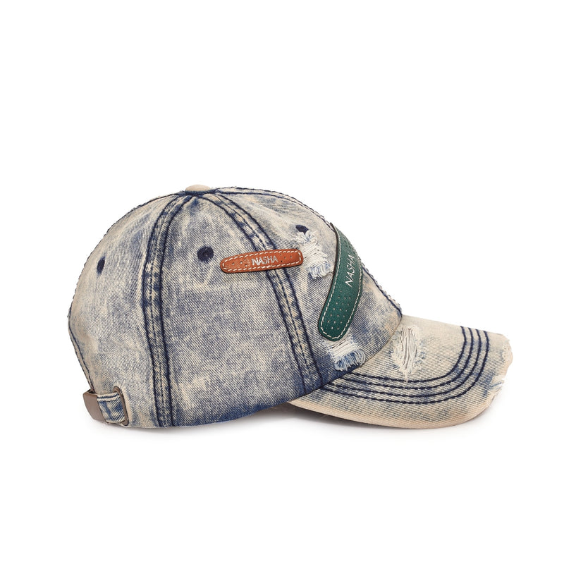 BANDAGE CAP | BLEACHED  LIGHT DENIM JADE