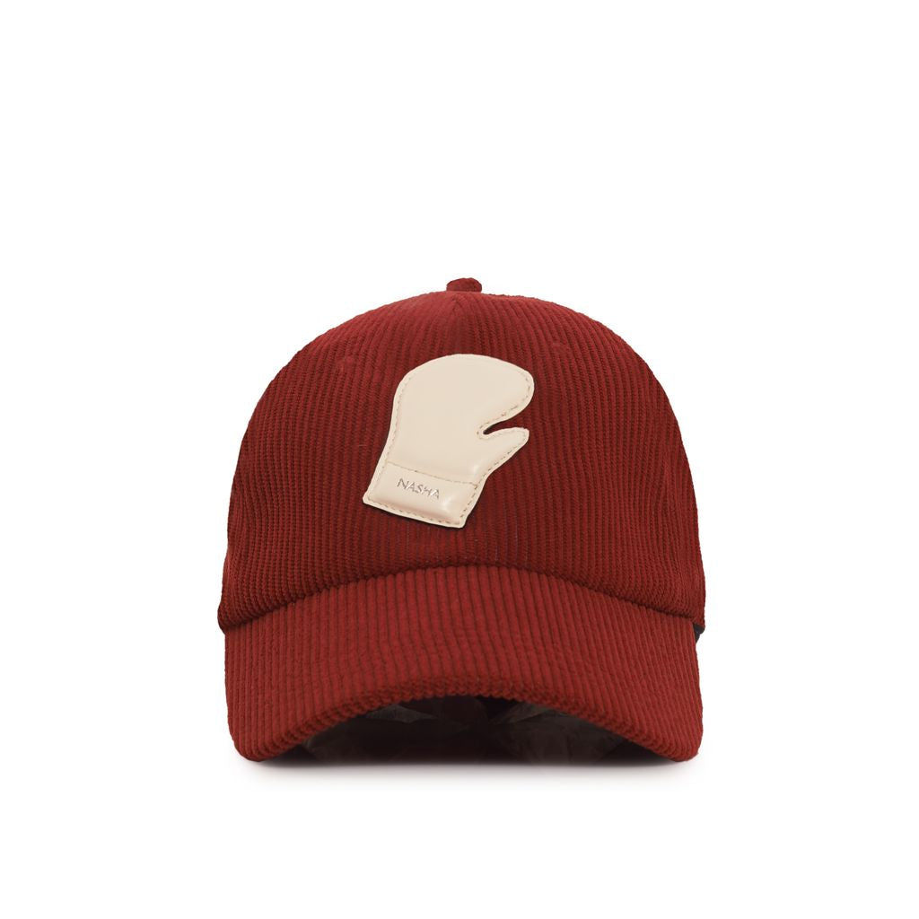 BOXER CAP CORDUROY | WINE OFF WHITE
