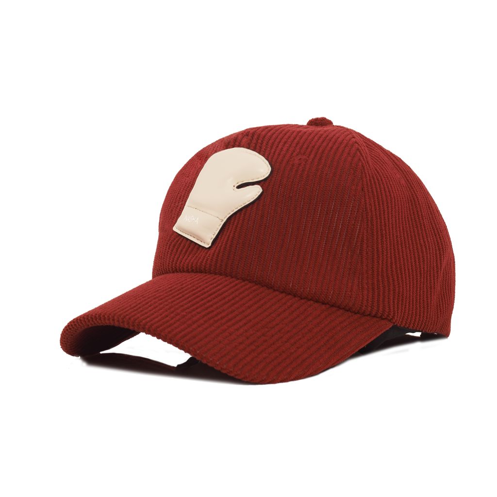 BOXER CAP CORDUROY | WINE OFF WHITE