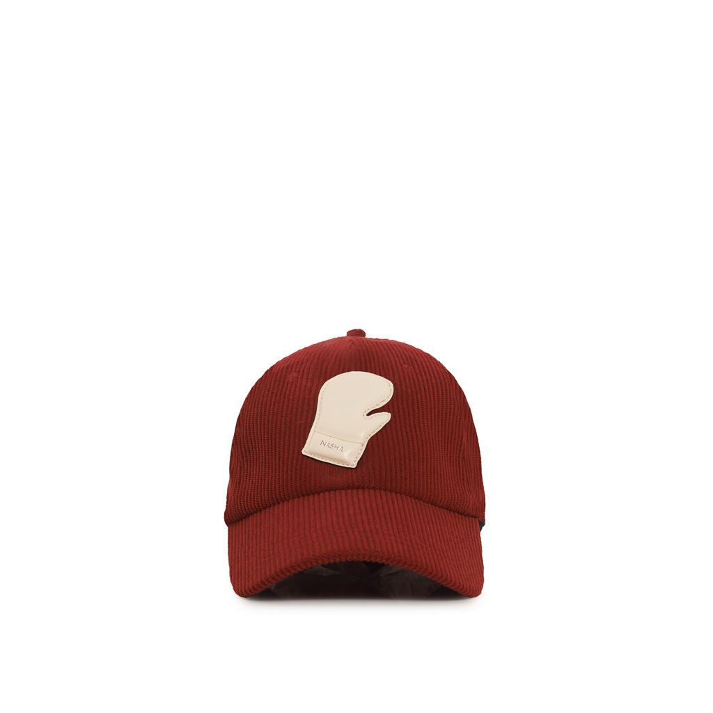 BOXER CAP CORDUROY | WINE OFF WHITE