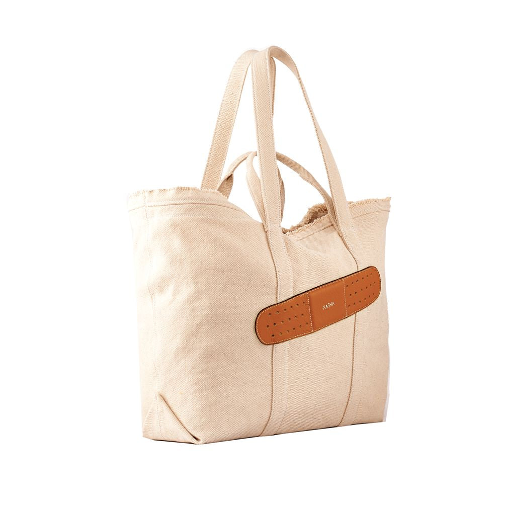 BANDAGE CANVAS (L) | OFF-WHITE CAMEL