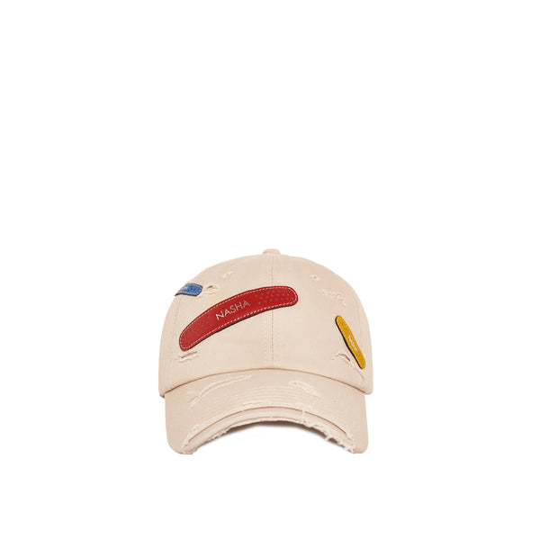 BANDAGE CAP | OFF WHITE FIGHTER RED2