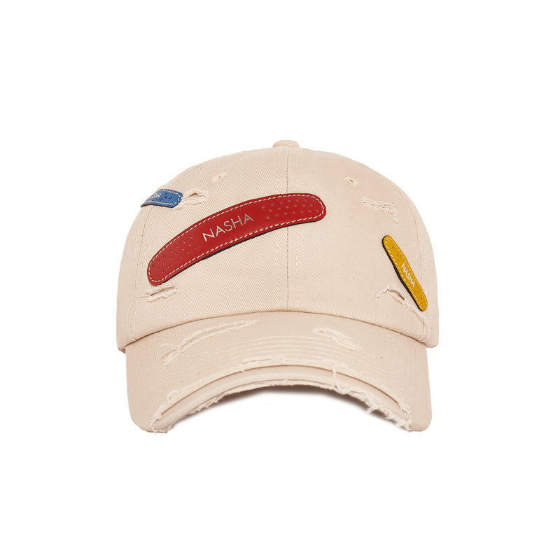 BANDAGE CAP | OFF WHITE FIGHTER RED2