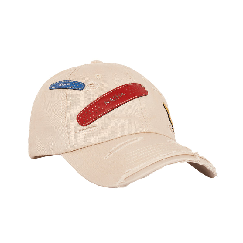 BANDAGE CAP | OFF WHITE FIGHTER RED2